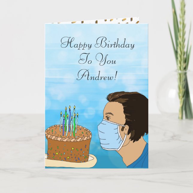 Cartão Coronavirus Aniversário Deseja (Frente)