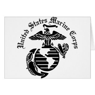 Cartão Corpo do Marines dos Estados Unidos do USMC