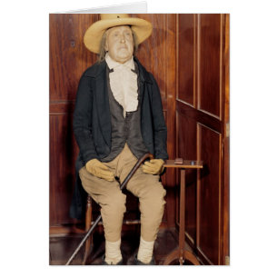 Cartão Corpo embalsamado de Jeremy Bentham
