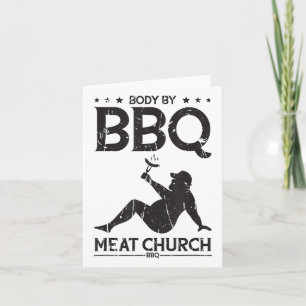 Cartão Corpo Por Churrasco Da Igreja De Carne De Churrasc