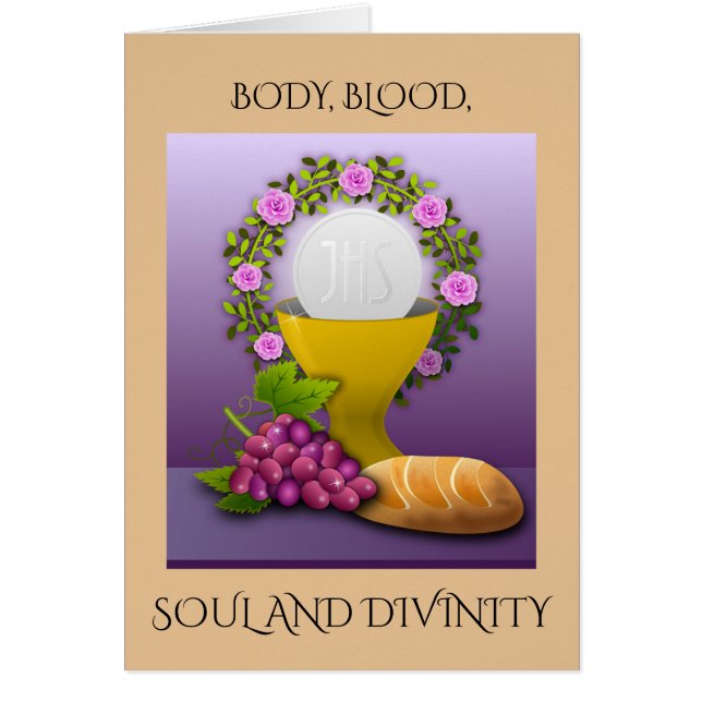 CARTÃO CORPO, SANGUE, ALMA E DIVINIDADE (Frente)