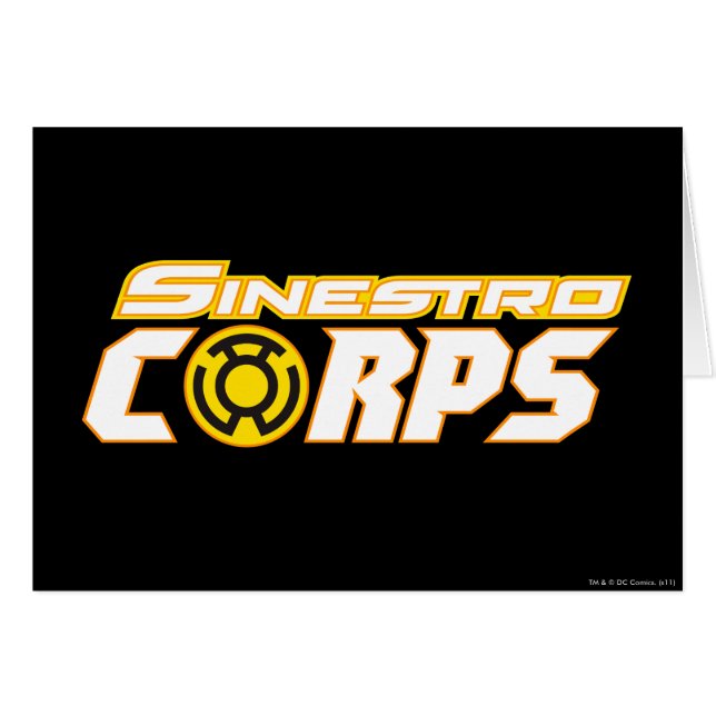 Cartão Corpo Sinestro (Frente Horizontal)