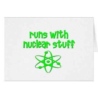 Cartão Corre Com Coisas Nucleares