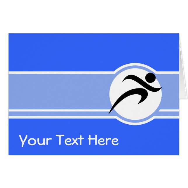 Cartão Corredor azul (Frente Horizontal)