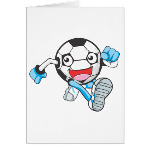 Cartão Corredor do jogador de futebol