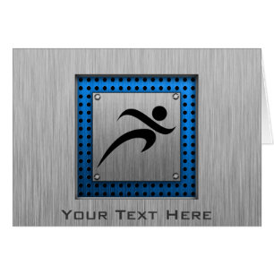 Cartão Corredor escovado do olhar do metal