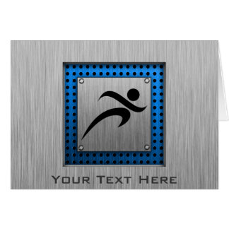 Cartão Corredor escovado do olhar do metal