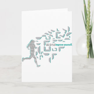 Cartão Corredor inspirador