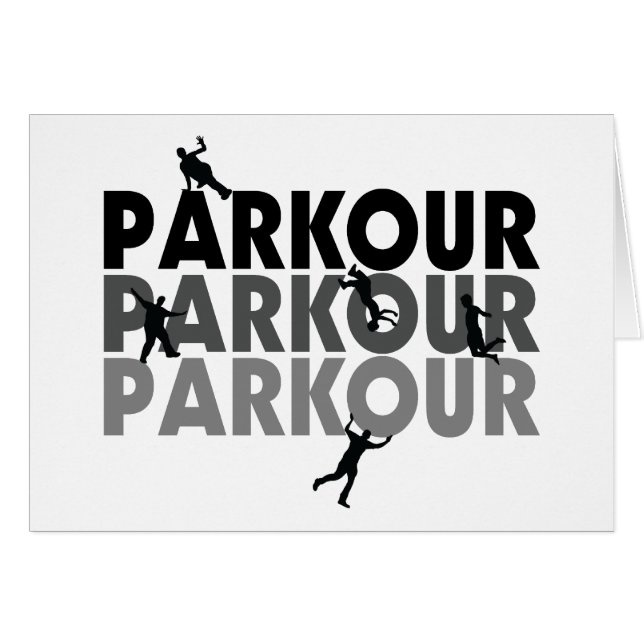 Cartão Corredor livre de Parkour (Frente Horizontal)