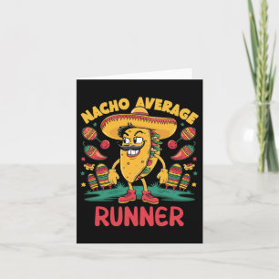 Cartão Corredor médio Nacho Cinco De Mayo Mexicano Engraç