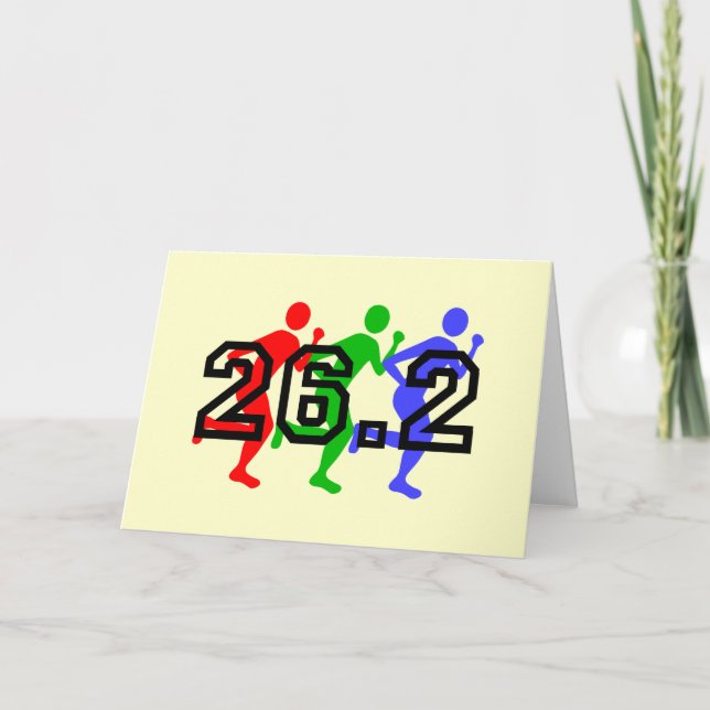 Cartão Corredores de maratona (Frente)