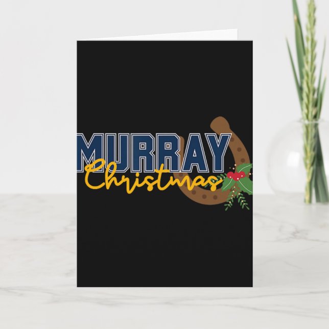Cartão Corredores de Natal de Murray!  (Frente)