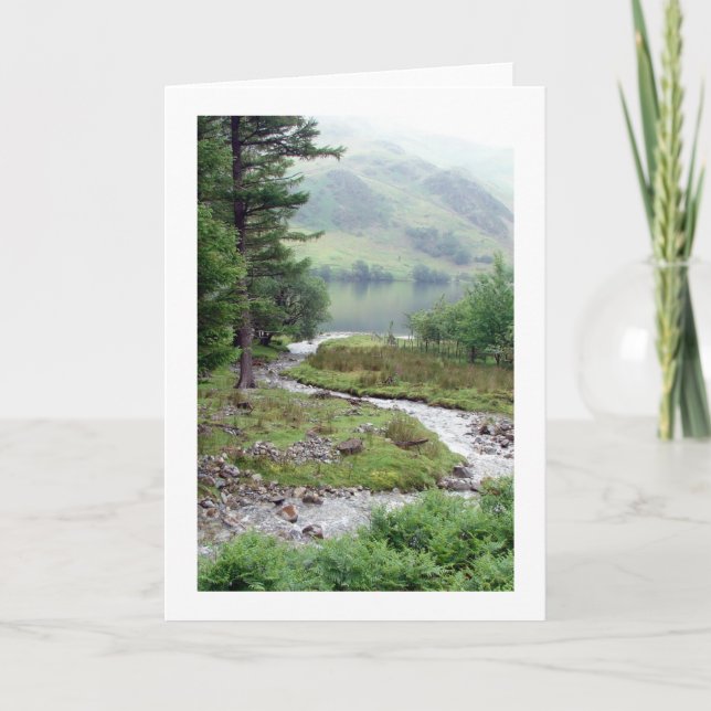 Cartão Córrego da floresta em Buttermere (Frente)