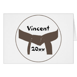 Cartão Correia de Brown das artes marciais