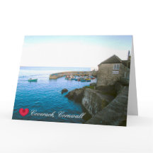 Correios de Coverack Harbour & Foto de Barco de Pe