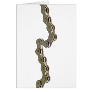 Cartão Corrente da bicicleta