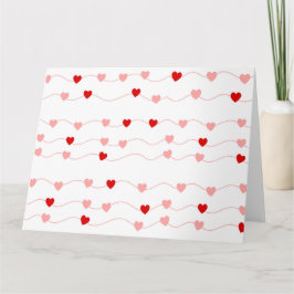 CARTÃO CORRENTE DE CORAÇÕES