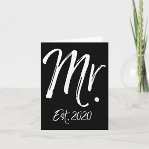 Cartão Correspondente ao Sr. & Sra. Est. 2020 Casamen