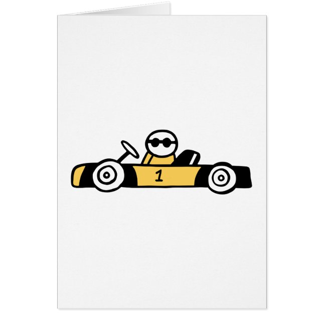Cartão Corrida Automática, Corrida de Carro (Frente)