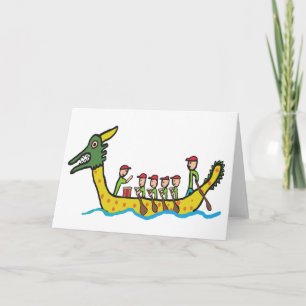 Cartão Corrida de Barcos Dragões