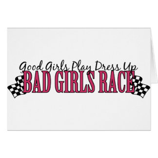 Cartão Corrida de Meninas Más