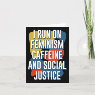 Cartão Corrida No Feminismo: Cafeína E Justiça Social Fem