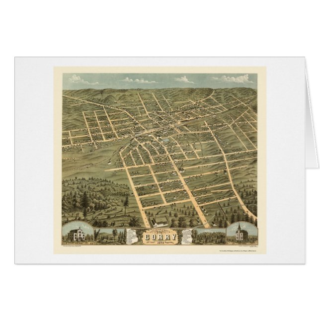 Cartão Corry, mapa panorâmico do PA - 1870 (Frente Horizontal)