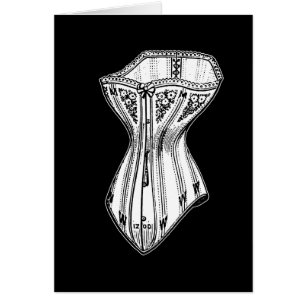 Cartão Corset antigo movido