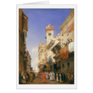 Cartão Corso Sant'Anastasia, Verona (óleo no painel)