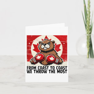 Cartão Corta o Canadá Contra Tarifas Canadianas Beaver B