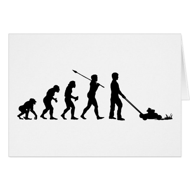 Cartão Cortador de relva (Frente Horizontal)