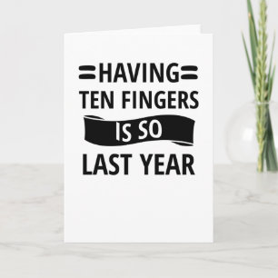 Cartão Cortar Presentes de Recuperação de Amputadores de