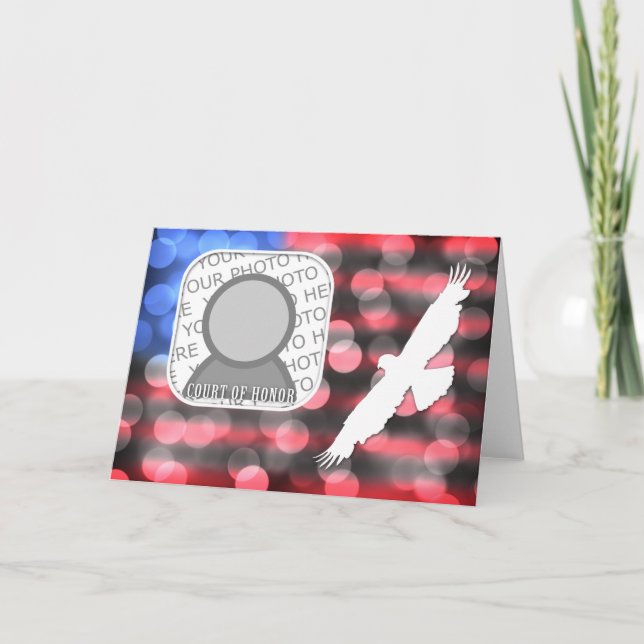 Cartão corte da foto da honra (Frente)