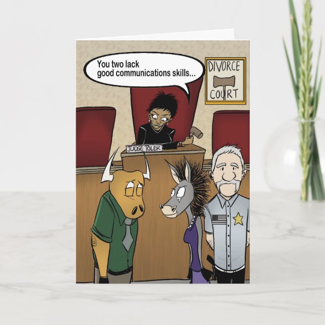 Cartão Corte de divórcio de Toler do juiz (Frente)