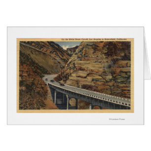 Cartão Corte de Ridge Route, indo para Bakersfield