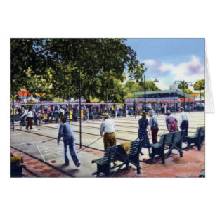 Cartão Cortes do Shuffleboard de St Petersburg Florida