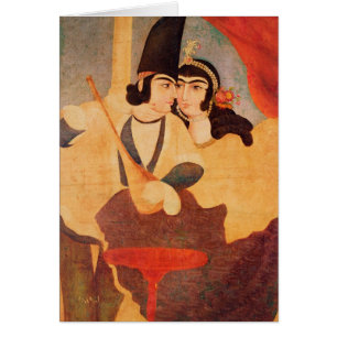 Cartão Cortesão da corte de Shah Abbas