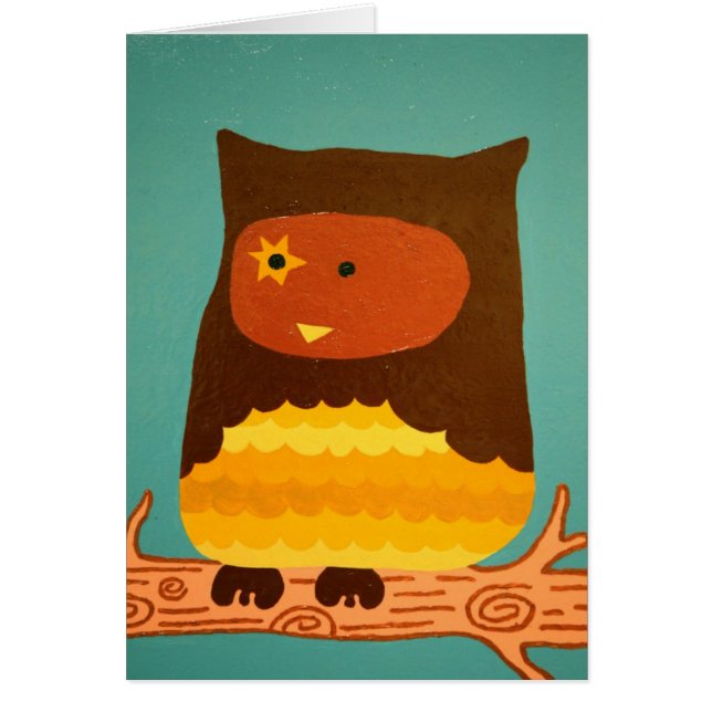 Cartão coruja (Frente)