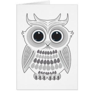 Cartão Coruja Branca