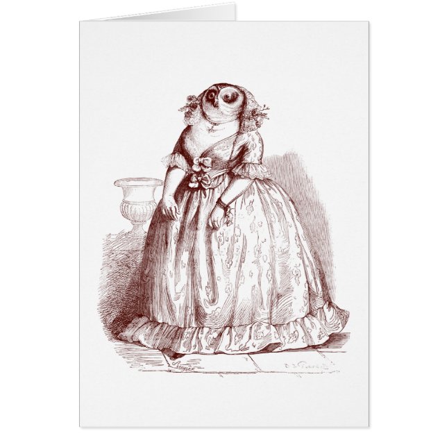 Cartão Coruja-enfrentado (Frente)