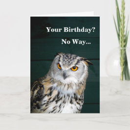 Cartão Coruja engraçada