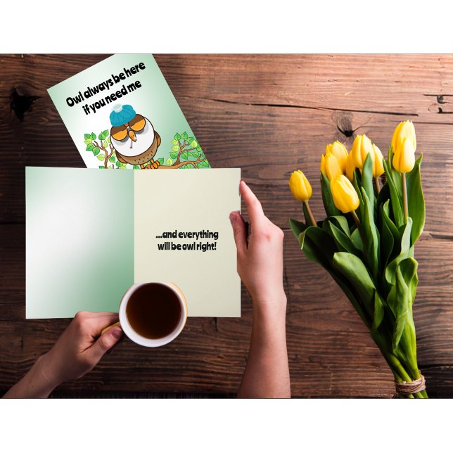 Cartão Coruja Estará Sempre Aqui Se Precisar De Mim. (Criador carregado)