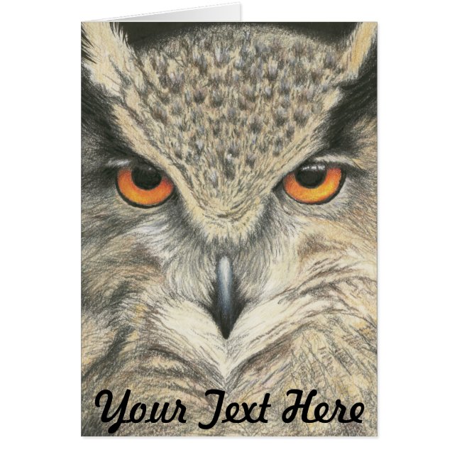 Cartão Coruja excelente (Frente)