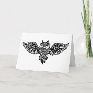 Cartão Coruja Inspirada