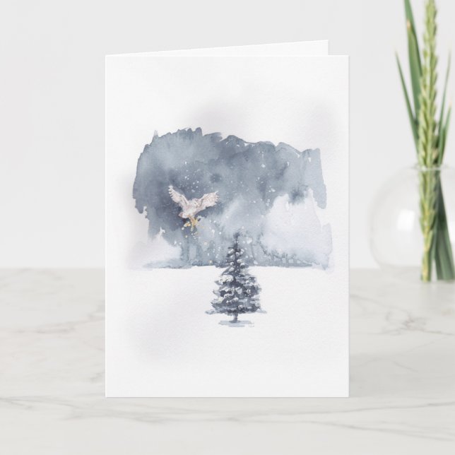 Cartão Coruja Trazendo Estrela (Frente)