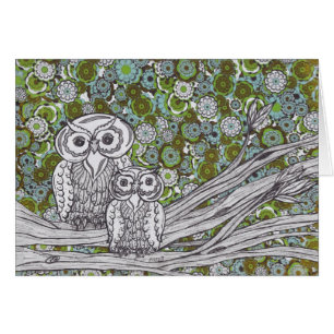 Cartão Corujas 35