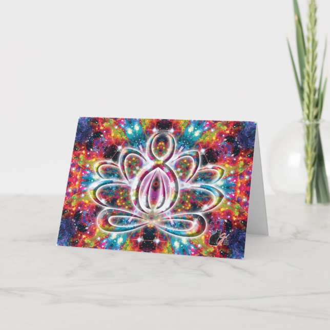 Cartão Coruscação Zen Lotus (Frente)