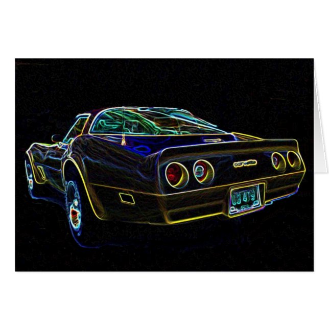 Cartão Corveta 1980 (Frente Horizontal)