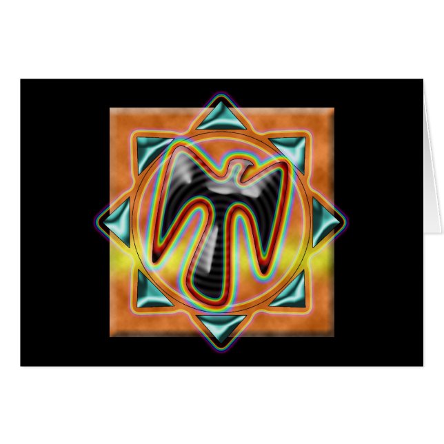 Cartão Corvo do espírito (Frente Horizontal)