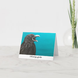 Cartão Corvo Não Assinou Esta Placa De Nota